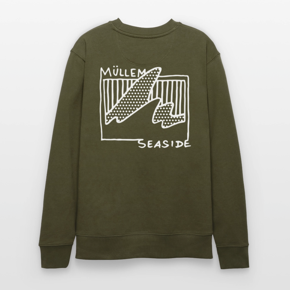 Müllem Seaside Basic Unisex Organic Sweatshirt - khaki