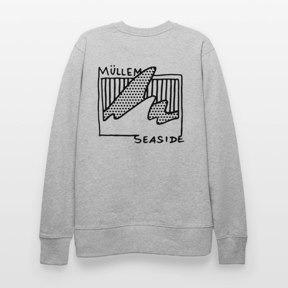 Müllem Seaside Unisex Organic Sweatshirt - heather grey