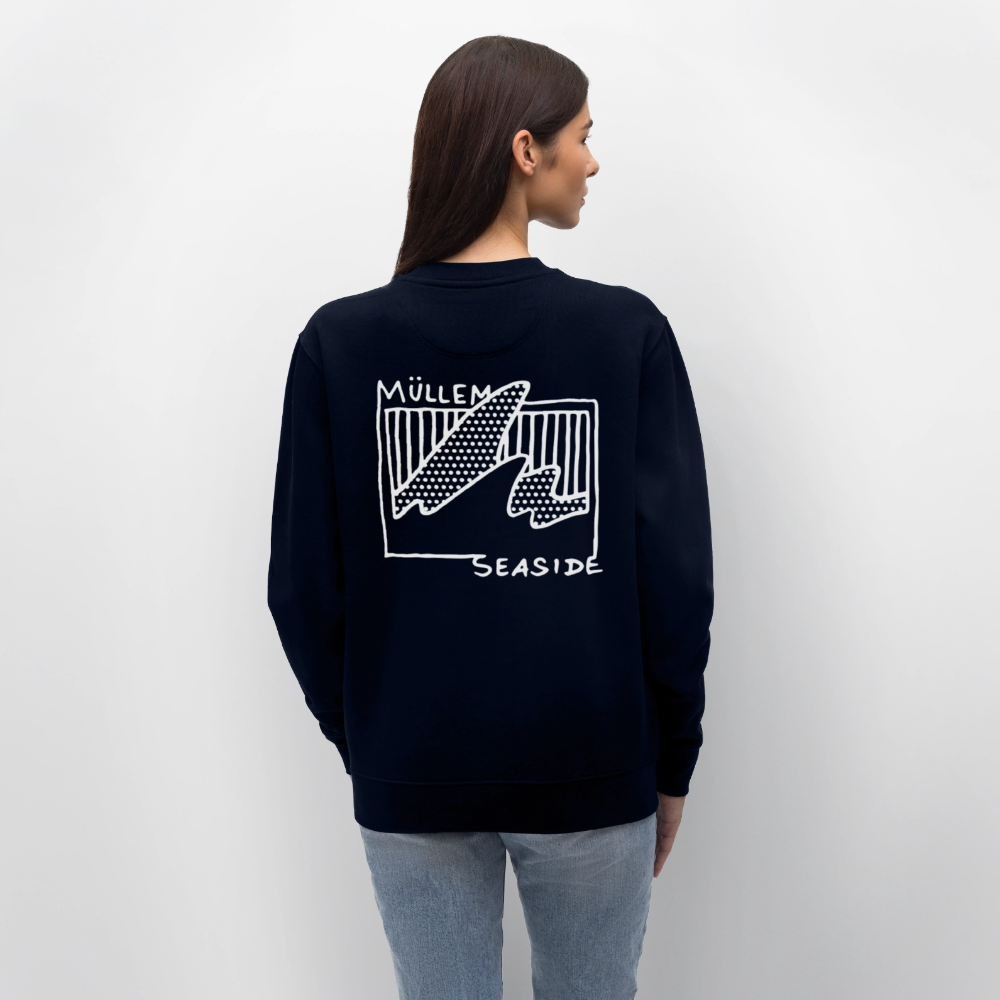 Müllem Seaside Basic Unisex Organic Sweatshirt - navy