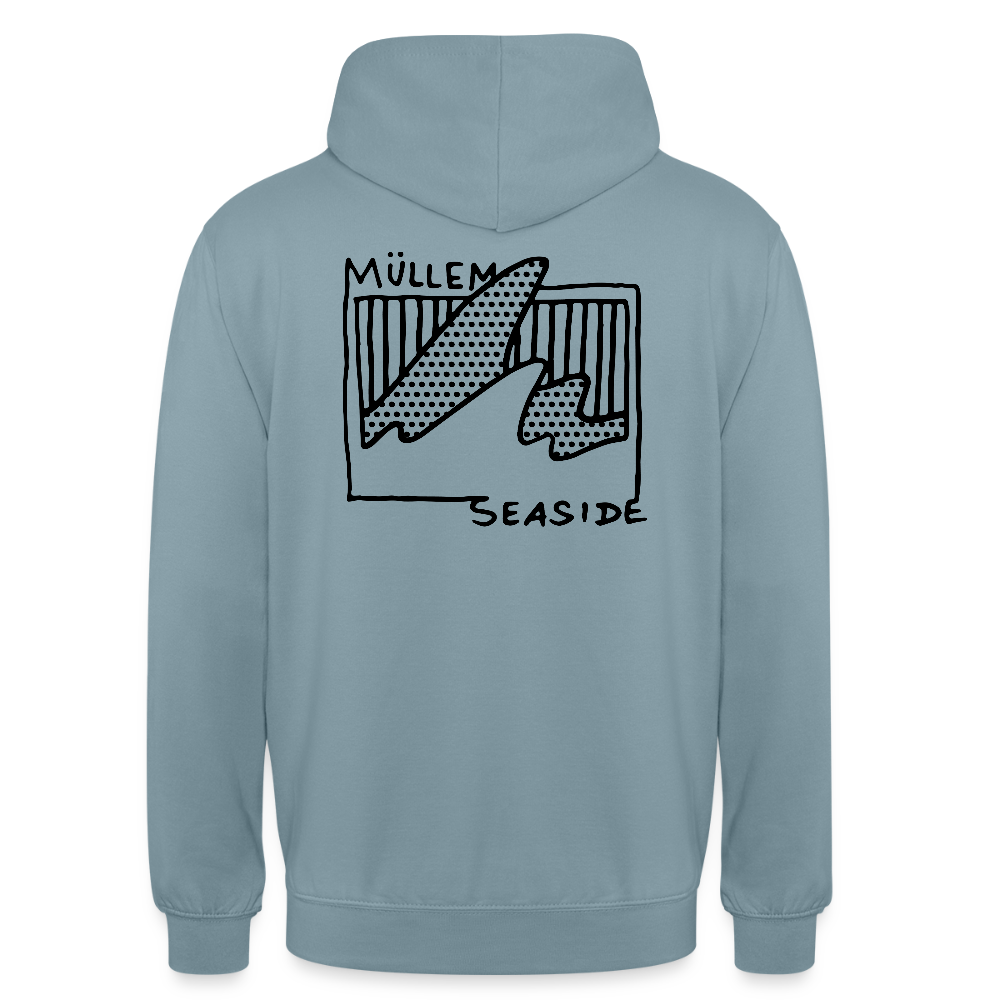 Müllem Seaside Basic Hoodie - stonewash blue