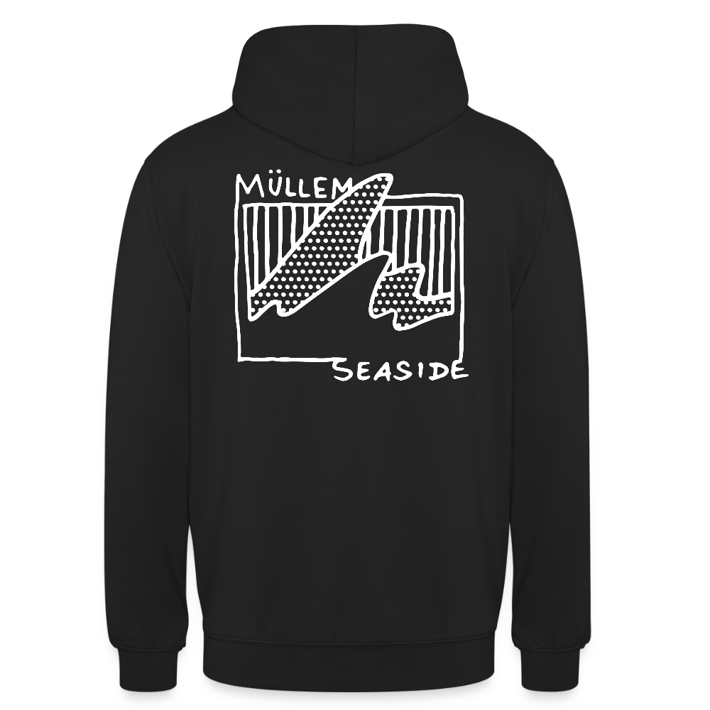 Müllem Seaside Basic Unisex Hoodie - black