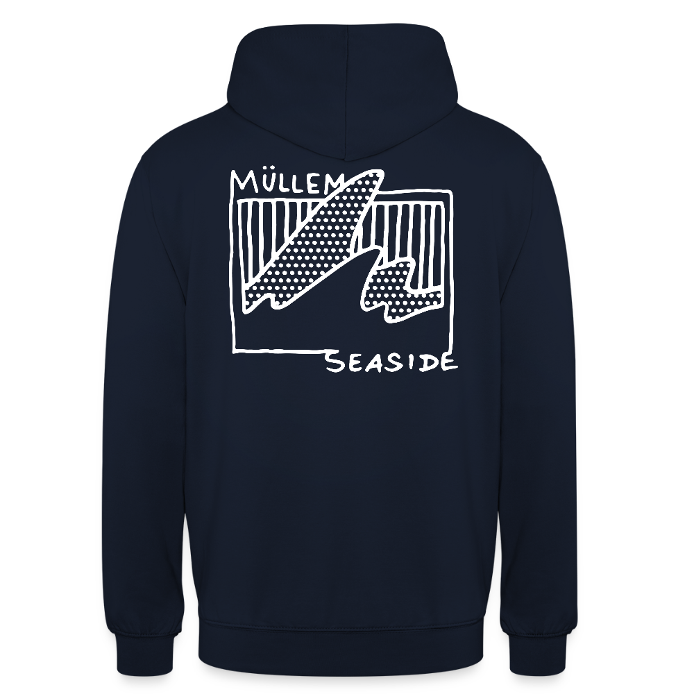 Müllem Seaside Basic Unisex Hoodie - navy