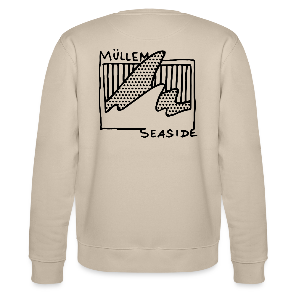 Müllem Seaside Unisex Organic Sweatshirt - beige