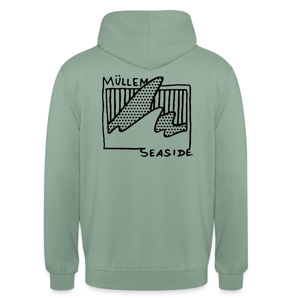 Müllem Seaside Basic Hoodie - steel green