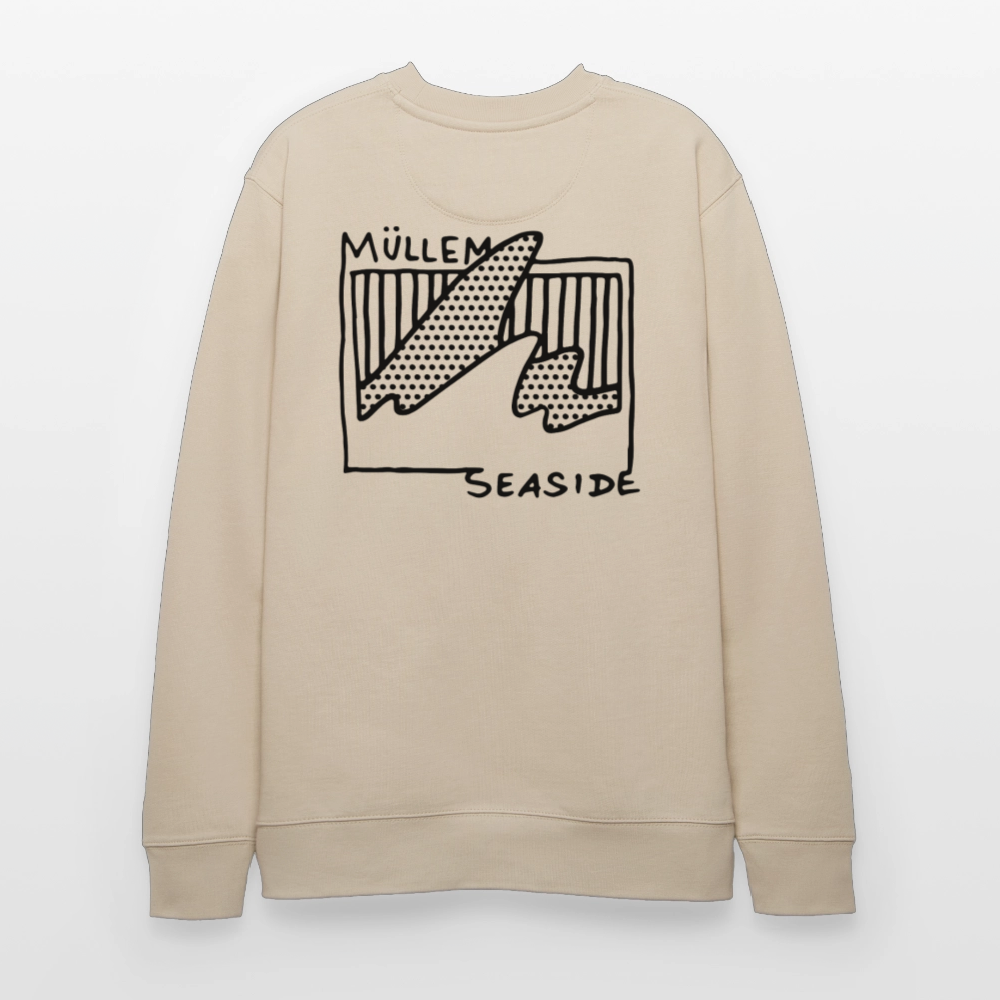 Müllem Seaside Unisex Organic Sweatshirt - beige
