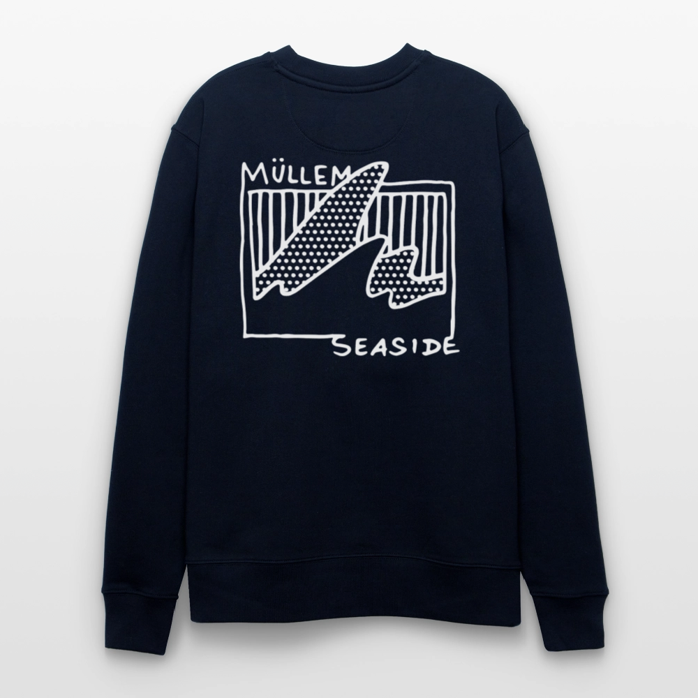Müllem Seaside Basic Unisex Organic Sweatshirt - navy