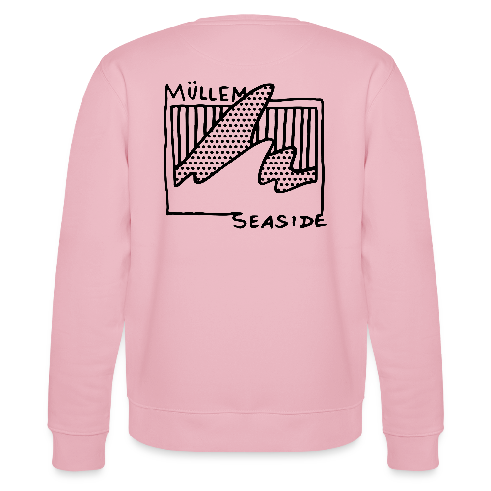 Müllem Seaside Unisex Organic Sweatshirt - cotton pink