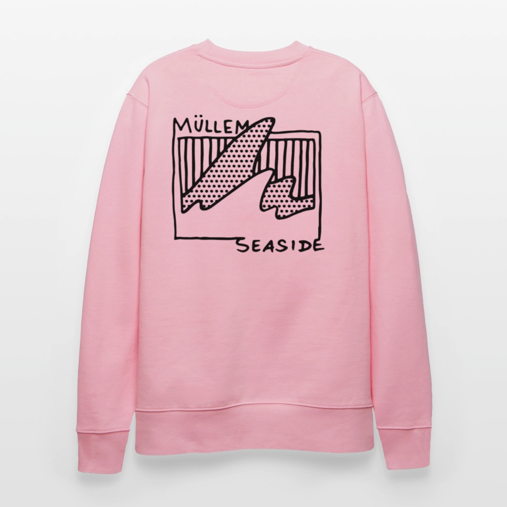 Müllem Seaside Unisex Organic Sweatshirt - cotton pink