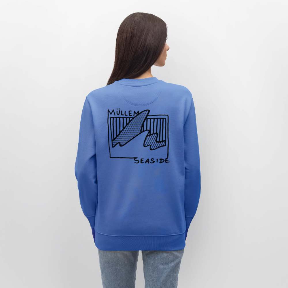Müllem Seaside Unisex Organic Sweatshirt - bright blue