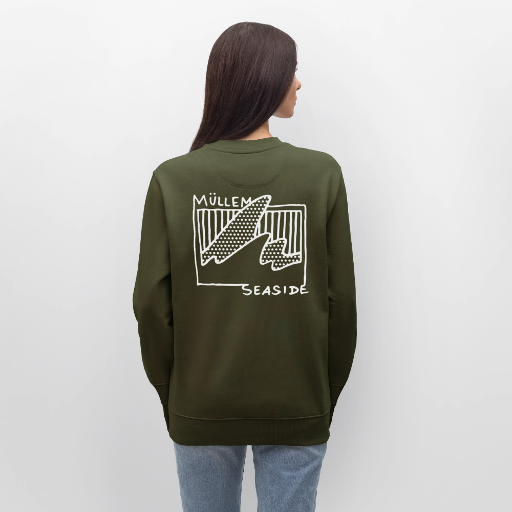 Müllem Seaside Basic Unisex Organic Sweatshirt - khaki