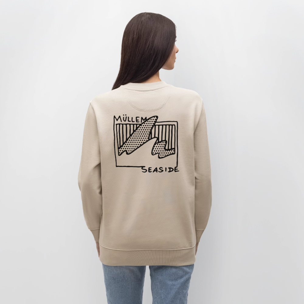 Müllem Seaside Unisex Organic Sweatshirt - beige