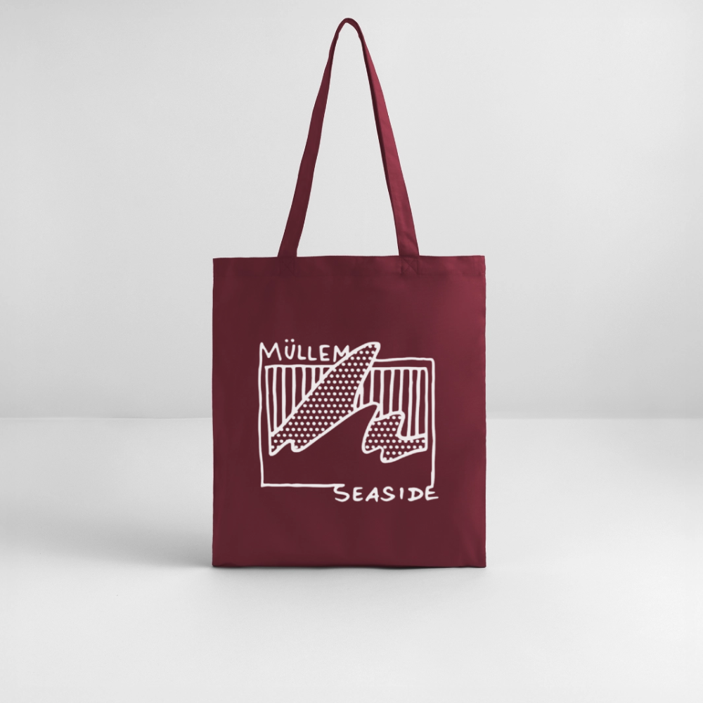 Müllem Seaside Jutebeutel - burgundy