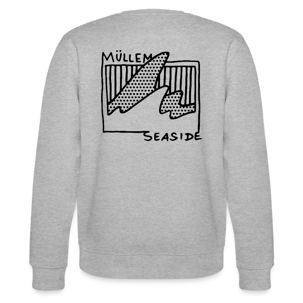 Müllem Seaside Unisex Organic Sweatshirt - heather grey