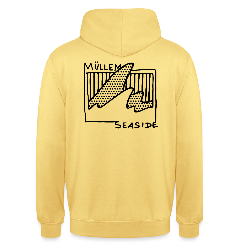 Müllem Seaside Basic Hoodie - lemon yellow