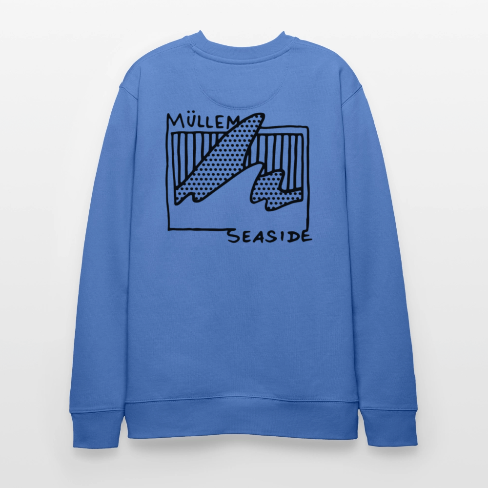 Müllem Seaside Unisex Organic Sweatshirt - bright blue