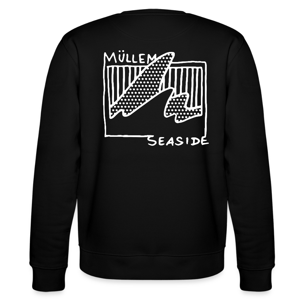 Müllem Seaside Basic Unisex Organic Sweatshirt - black