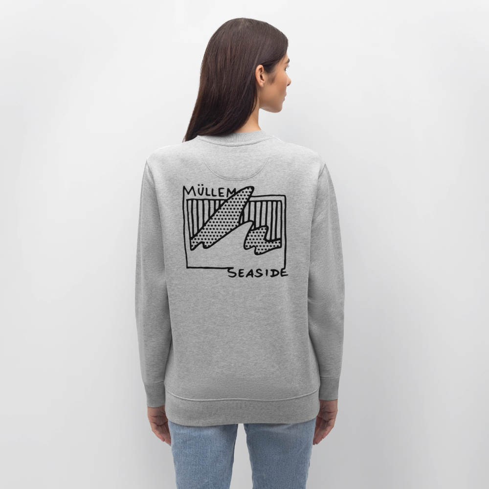 Müllem Seaside Unisex Organic Sweatshirt - heather grey