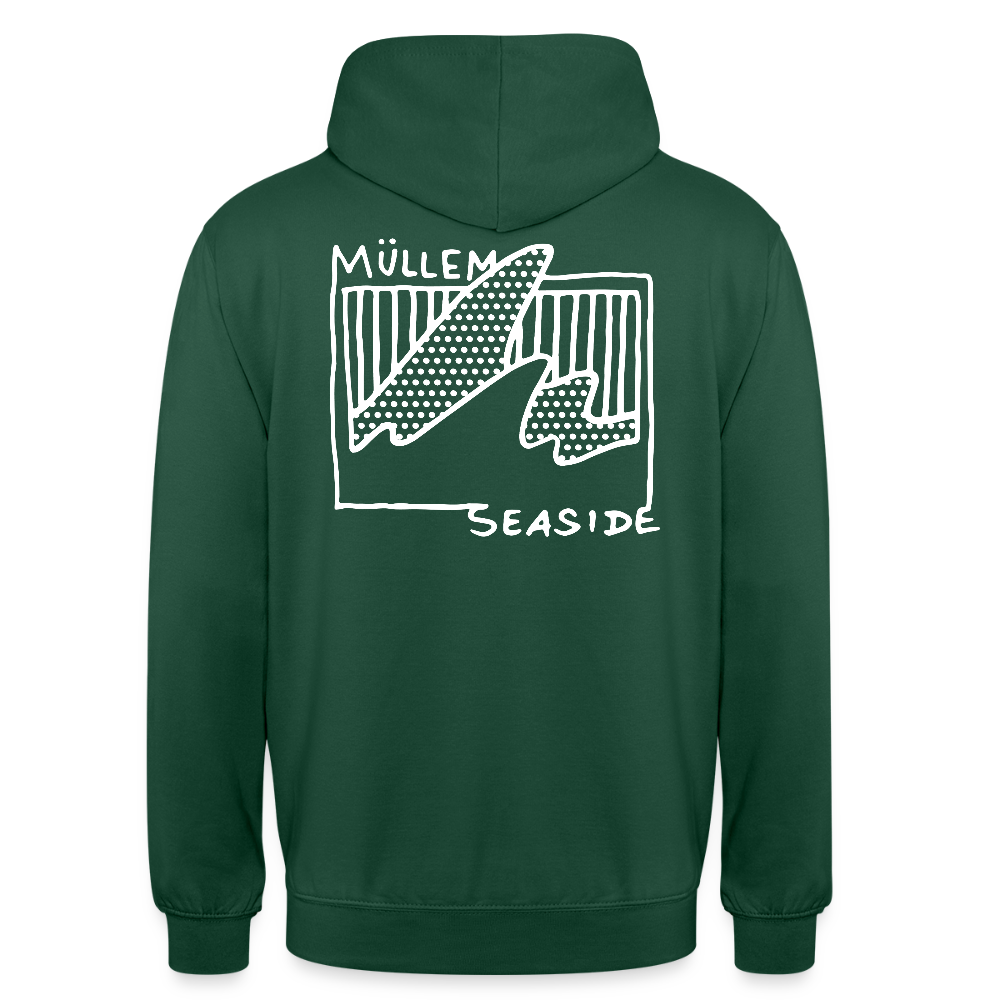 Müllem Seaside Basic Unisex Hoodie - bottle green
